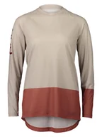 Koszulki sportowe damskie - POC Koszulka kolarska "Pure" w kolorze beżowym - miniaturka - grafika 1