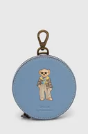 Portfele - Polo Ralph Lauren portfel skórzany damski kolor niebieski 427932606 - miniaturka - grafika 1