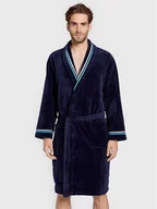 Szlafroki męskie - HOM Szlafrok Transat 402443 Granatowy - miniaturka - grafika 1