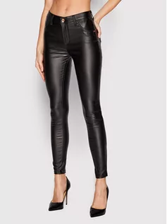 Spodnie damskie - Rinascimento Spodnie materiałowe CFC0110177003 Czarny Slim Fit - grafika 1