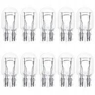 Żarówki samochodowe - 10x ŻARÓWKA W21/5W 12V BIAŁA ŚWIATŁA POZYCYJNE STOPU WSTECZNE HOMOLOGACJA - miniaturka - grafika 1