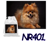 Puzzle - PUZZLE 110 EL.-UKŁADANKA PREZENT ZWIERZĘTA PIES PIESEK+WORECZEK Z NADRUKIEM - miniaturka - grafika 1