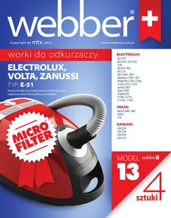 Webber micro ELEKTROLUX XIO E51 13 - Worki do odkurzaczy - miniaturka - grafika 1