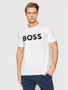 Koszulki męskie - Hugo Boss T-Shirt Thinking 1 50469648 Biały Regular Fit - grafika 1