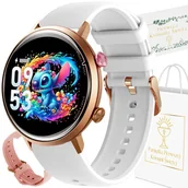 Smartwatch - Rubicon RNCF29 Biały, Różowy - miniaturka - grafika 1