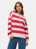 Bluzy damskie - Vero Moda Bluza Viola 10338440 Różowy Regular Fit - miniaturka - grafika 1