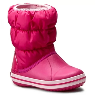 Śniegowce damskie - Crocs Śniegowce Winter Puff Boot Kids 14613 Candy Pink - grafika 1