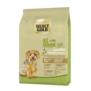 SELECT GOLD Sensitive XS Senior Jagnięcina i ryż 1 kg - Sucha karma dla psów - miniaturka - grafika 1