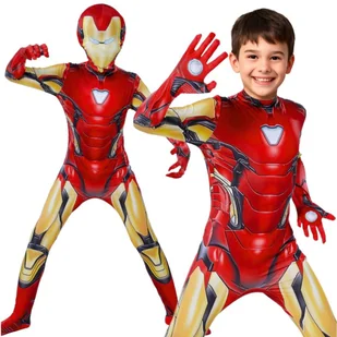 Strój Przebranie Iron Superbohater Maska Kostium Na Bal Karnawał 152 158 - Dodatki do strojów karnawałowych - miniaturka - grafika 1