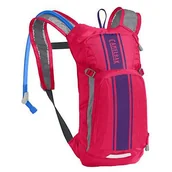 Plecaki - CamelBak Kids Mini 1,5-litrowy sportowy plecak na nawodnienie Różowy/fioletowy - miniaturka - grafika 1