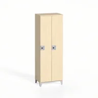 Szafki BHP - B2B Partner Szafa ubraniowa dwuczęściowa wysoka, brzoza 610757 - miniaturka - grafika 1
