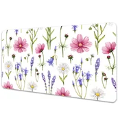 Podkładki na biurko - Duża mata na biurko Leśne stokrotki 90x45 cm - miniaturka - grafika 1
