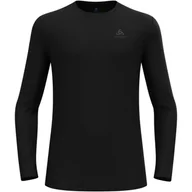 Koszulki męskie - Koszulka termoaktywna z długim rękawem męska ODLO Merino 160 BL Top Crew Neck - miniaturka - grafika 1