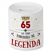 Skarbonki - Skarbonka na Urodziny 65 65te 65-te na Prezent z Nadrukiem ze Zdjęciem - miniaturka - grafika 1