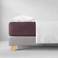 Prześcieradła - Prześcieradło Jersey Stretch 6600 Aubergine : Kolor - 670/aubergine, Wymiary - 200/200 - miniaturka - grafika 1