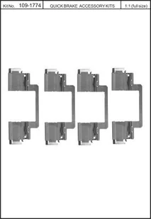 Zestaw montażowy klocków hamulcowych QUICK BRAKE 109-1774 41774000 - Układ hamulcowy - akcesoria - miniaturka - grafika 1
