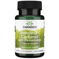Suplementy naturalne - SWANSON Indole 3 Carbinol + Resveratrol 60 kaps. SW507 - miniaturka - grafika 1