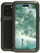 Etui i futerały do telefonów - LOVE MEI Etui pancerne + szkło Powerful do iPhone 16 Pro Max, czarne - miniaturka - grafika 1