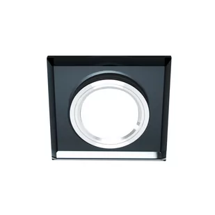Szklana punktowa oprawa sufitowa CRYSTAL Black IP20 kwadratowa czarna EDO777131 EDO - Oprawy, klosze i abażury - miniaturka - grafika 1