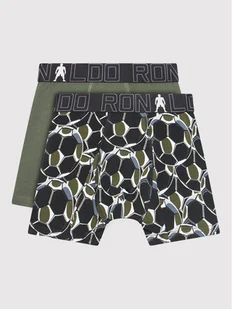 Cristiano Ronaldo CR7 Komplet 2 par bokserek Trunk 2-Pack 8400-51-565 Zielony - Majtki dla dzieci - miniaturka - grafika 1