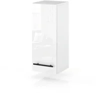 Szafki kuchenne - szafka kuchenna wisząca modułowa z uchwytami 20cm spremium biały połysk - miniaturka - grafika 1