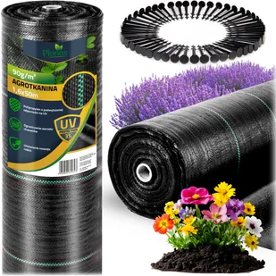 Agrotkanina ogrodowa Plonos na chwasty 90 g/m² 1,6x50m + 50 szpilek - Agrowłókniny - miniaturka - grafika 1