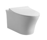 Miski WC - Lavita LIVIA Bezrantowa miska wisząca WC RIM+ z deską wolnoopadającą - miniaturka - grafika 1