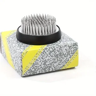 TEMU Stalowa Żaba Okrągłe Narzędzie do Układania Kompozycji o Średnicy 2 Cali z Ostrymi Szpilkami do Projektów Dekoracyjnych i Rękodzielniczych, - Rękodzieło - miniaturka - grafika 1