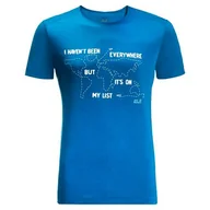 Koszulki męskie - Koszulka męska Jack Wolfskin  Pack & Go Travel T Blue Pacific XXL - miniaturka - grafika 1