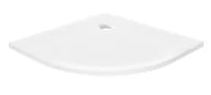 Brodziki prysznicowe - New Trendy B-0537 Brodzik MILD STONE akrylowy p$240łokrągy R55 80x80x4,5 biały - miniaturka - grafika 1