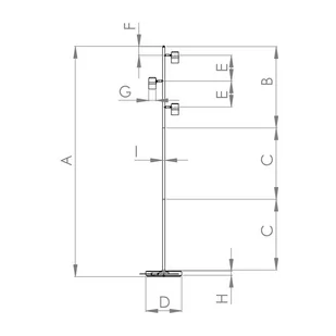 Lampa stojąca Lurone, czarna, 3-punktowa - Lampy stojące - miniaturka - grafika 2