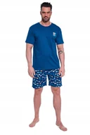 Piżamy damskie - CORNETTE PIŻAMA MĘSKA KR 326/170 FISHING 2 XXL GRANAT - miniaturka - grafika 1