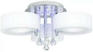 MLAMP LAMPA sufitowa ELMDRS8006/3 8C BL MLAMP metalowa OPRAWA crystal glamour chrom czarna ELMDRS8006/3 8C BL - Lampy sufitowe - miniaturka - grafika 2