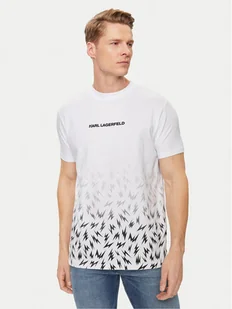 KARL LAGERFELD T-Shirt 755033 542221 Biały Regular Fit - Koszulki męskie - miniaturka - grafika 1