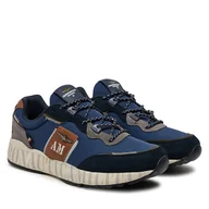 Sneakersy męskie - Sneakersy Aeronautica Militare 242SC293CT3381 Niebieski - miniaturka - grafika 1