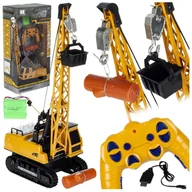 Zabawy w naśladowanie dorosłych - Dźwig Żuraw Duży Xxl Zdalnie Sterowany Na Pilota Led Dla Dzieci Do Zabawy Z768 - miniaturka - grafika 1