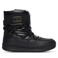 Buty dla dziewczynek - Śniegowce Tommy Hilfiger Snow Boot T3A5-34052-1474 D Czarny - miniaturka - grafika 1
