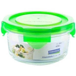 GLASSLOCK Pojemnik GLASSLOCK MCCB-040-COGR 0.4 l Zielony - Akcesoria i części AGD - miniaturka - grafika 1