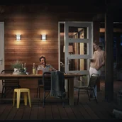 Lampy ogrodowe - Philips Python kinkiet LED 2 700 K antracyt - miniaturka - grafika 1