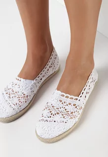 Espadryle damskie - Białe Espadryle Satisfyinglys - grafika 1