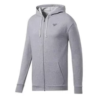 Bluzy sportowe męskie - Bluza sportowa męska Reebok TE FT FZ Hoodie - miniaturka - grafika 1