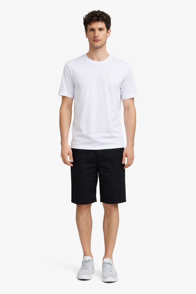 TRUSSARDI T-SHIRT MĘSKI Z LOGO KRÓTKI RĘKAW BIAŁY KLASYCZNY XL I3A