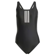 Stroje kąpielowe - adidas Damski strój kąpielowy z 3 paskami z gumową grafiką, 32, Czarny, 164 - miniaturka - grafika 1
