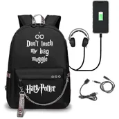 Plecaki - Harry Potter Plecak USB Charging School Bag Oxford Cloth Wyelv kolor-7 - miniaturka - grafika 1