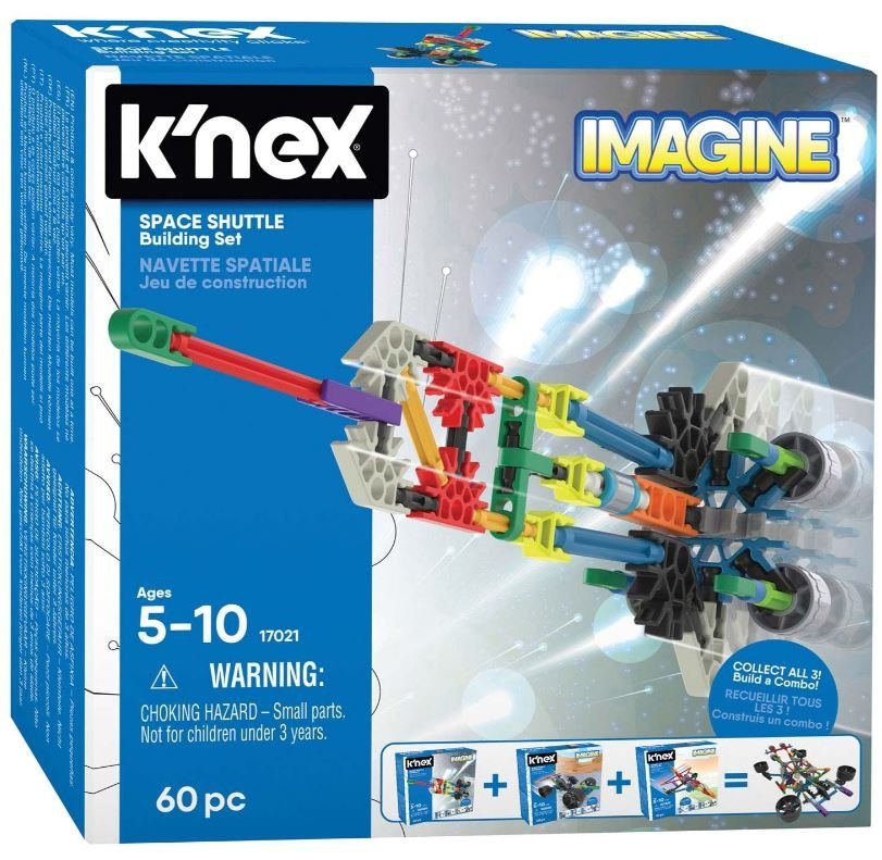 K'Nex - Klocki konstrukcyjne 60 elementów - Rakieta Kosmiczna KNEX - 17021