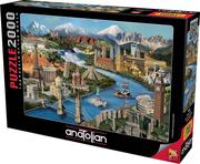 Puzzle - Anatolian Puzzle 2000 elementów. Zabytki świata - miniaturka - grafika 1