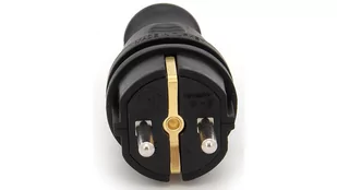 Wtyczka gumowa hermetyczna 230V IP 44 16A schuko, kolor czarny, TWG-SCH - Kostki, złączki, wtyczki - miniaturka - grafika 2