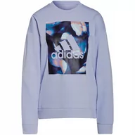 Bluzy damskie - Bluza damska adidas U4U Soft Knit Swe fioletowa GS3879 XS - miniaturka - grafika 1