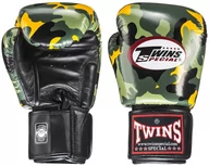 Rękawice bokserskie - Twins Special Rękawice Bokserskie FBGV-ARMY-Y Green/Yellow/Black - miniaturka - grafika 1