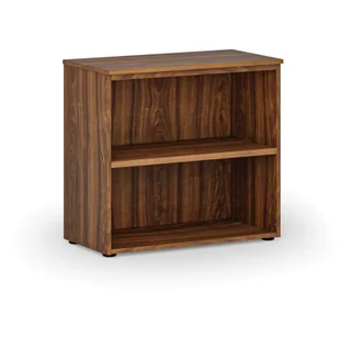Regał biurowy PRIMO WOOD, 740 x 800 x 420 mm, orzech - Regały biurowe - miniaturka - grafika 1